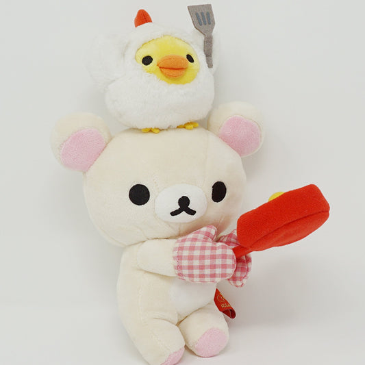 2012 Korilakkuma and Kiiroitori Cooking with Fry Pan Plush Set - Tamago Series Rilakkuma Store Limited - San-X